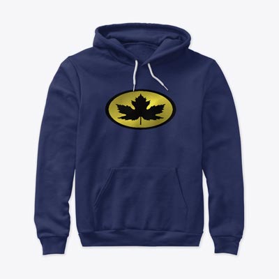 Unisex - Men's Hoodies Canada - 'Leaf Man' Black and Gold Logo