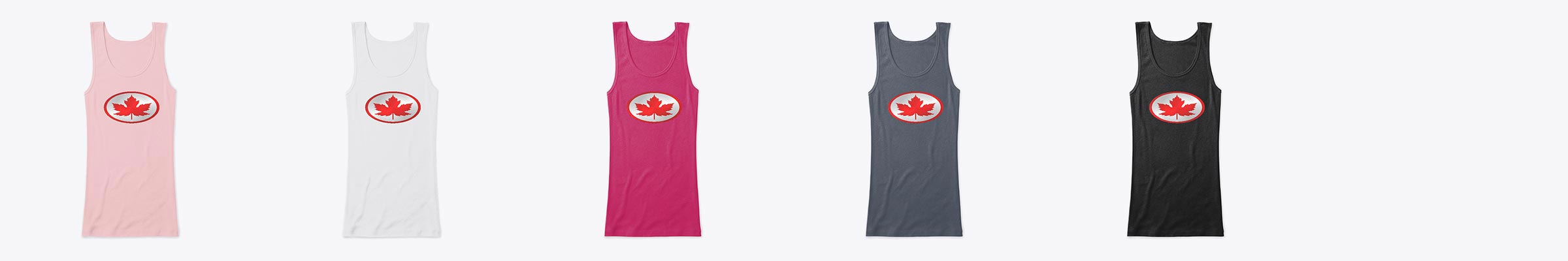 Canada Clothing Online: 'Leaf Woman' Women's Tank Top Canada Red and Silver Logo