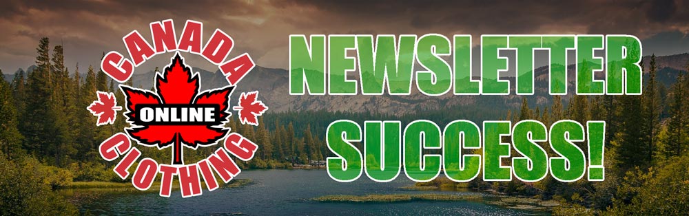 Canada Clothing Online: Newsletter Sign Up Success